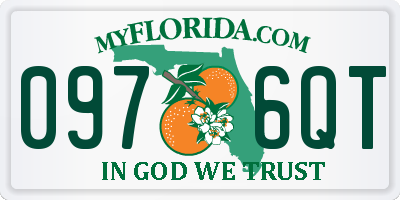 FL license plate 0976QT