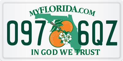 FL license plate 0976QZ