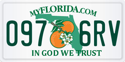 FL license plate 0976RV