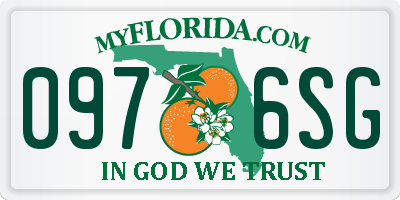 FL license plate 0976SG