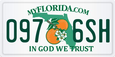 FL license plate 0976SH