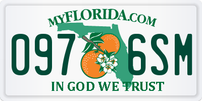 FL license plate 0976SM