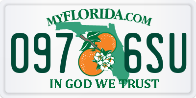 FL license plate 0976SU