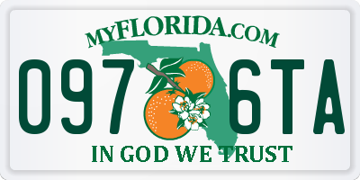 FL license plate 0976TA