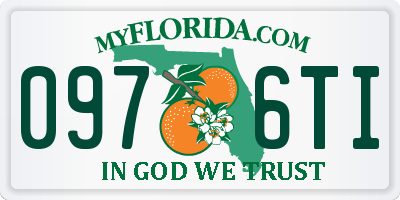 FL license plate 0976TI