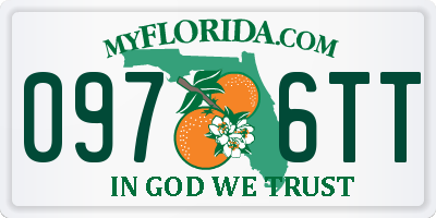 FL license plate 0976TT