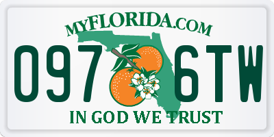 FL license plate 0976TW