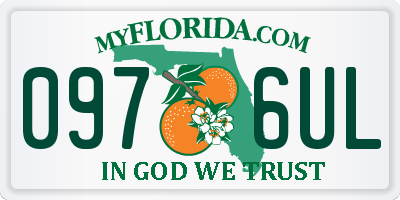 FL license plate 0976UL