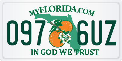 FL license plate 0976UZ