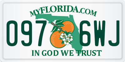 FL license plate 0976WJ