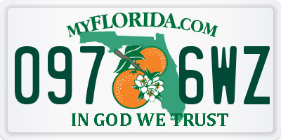 FL license plate 0976WZ