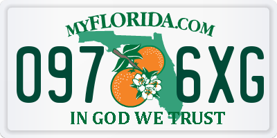 FL license plate 0976XG
