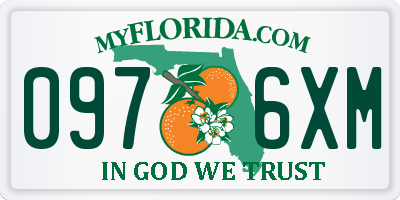 FL license plate 0976XM