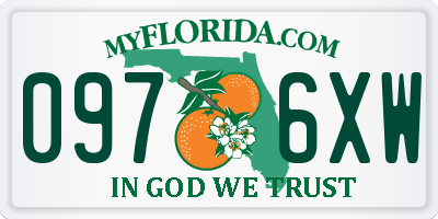 FL license plate 0976XW