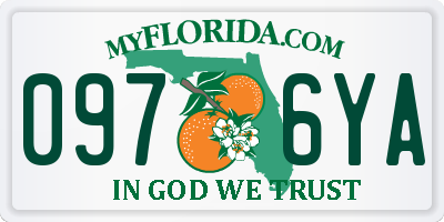FL license plate 0976YA