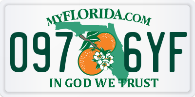 FL license plate 0976YF