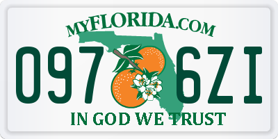 FL license plate 0976ZI