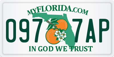 FL license plate 0977AP