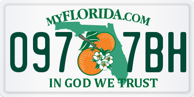 FL license plate 0977BH