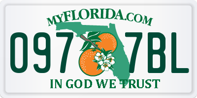 FL license plate 0977BL