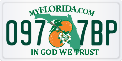 FL license plate 0977BP