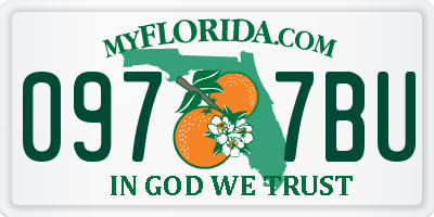FL license plate 0977BU