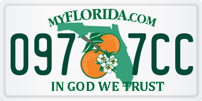 FL license plate 0977CC