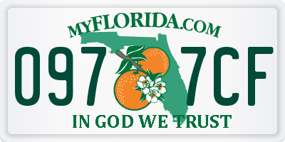FL license plate 0977CF