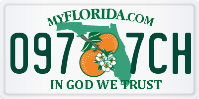 FL license plate 0977CH