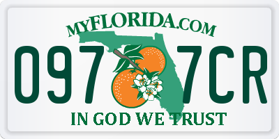 FL license plate 0977CR