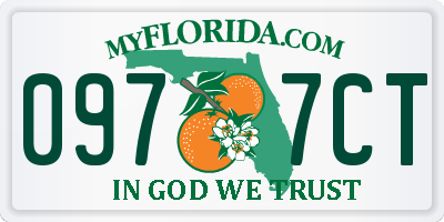 FL license plate 0977CT