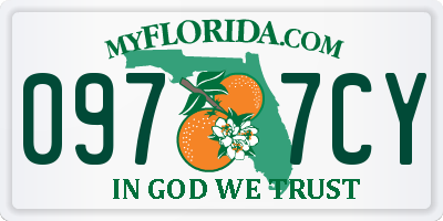FL license plate 0977CY