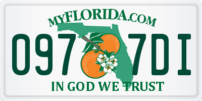 FL license plate 0977DI