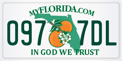 FL license plate 0977DL