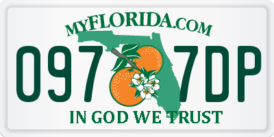 FL license plate 0977DP