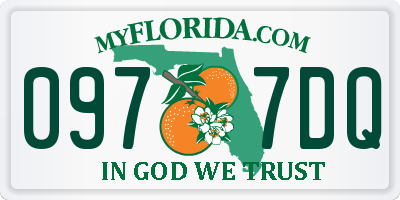 FL license plate 0977DQ