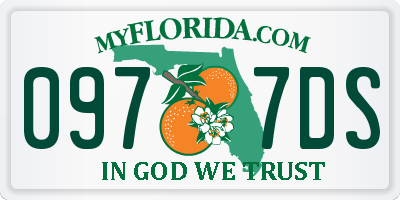 FL license plate 0977DS