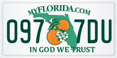 FL license plate 0977DU