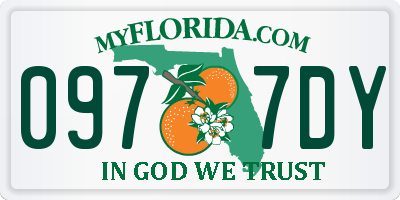 FL license plate 0977DY