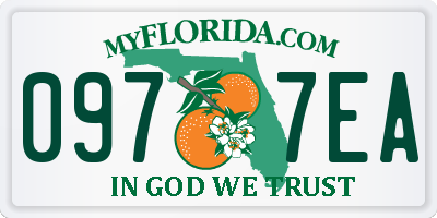 FL license plate 0977EA