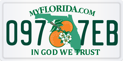 FL license plate 0977EB