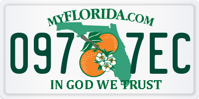 FL license plate 0977EC