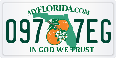 FL license plate 0977EG