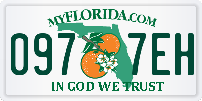 FL license plate 0977EH