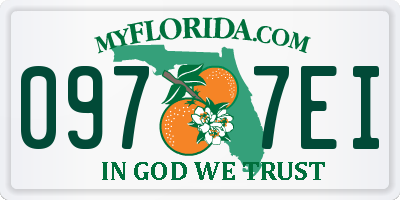 FL license plate 0977EI