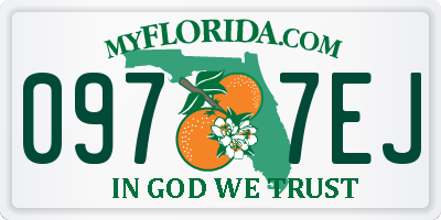 FL license plate 0977EJ
