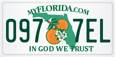 FL license plate 0977EL