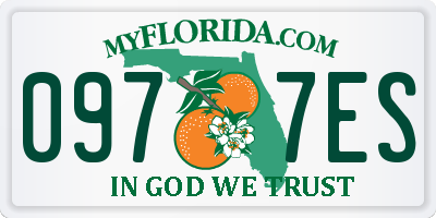FL license plate 0977ES