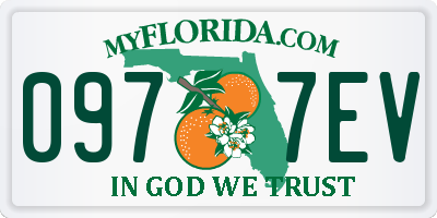 FL license plate 0977EV