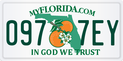 FL license plate 0977EY